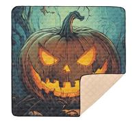 Halloween Weird Creepy Large Non-Slip Baby Playmat for Indoor Outdoor Non-Toxic Baby Kick Crawling Mat for Baby Kids Toddlers Infants, 50'' x 50''
