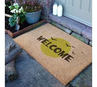 Halloween Welcome Bats Doormat (90 x 60cm) Artsy Mats Brown 90cm x 60cm