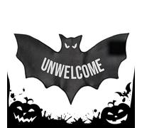Halloween Welcome Mat, Bat Unwelcome Mat Room Decor, Gothic Doormat Home Decor for Entrance Indoor Apartment Bedroom Kitchen Bathroom Porch Patio Haunted House Party