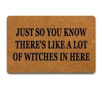 Halloween Welcome There'S Like A Lot Of Witches In Here Bath Mats Backed Dust Door Mat Stylish Front Doormats For Kitchen Entrance Front Door 40 X 60Cm
