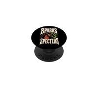 Halloween Welder Sparks & Specters Spooky Ghost Gift PopSockets Adhesive PopGrip