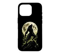Halloween Werewolf Howling Full Moon Spooky Men Graphic Case for iPhone 16 Pro