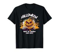 Halloween Where The Pumpkins Come Alive Moonlight Shadows T-Shirt