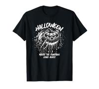 Halloween Where The Pumpkins Come Alive Scary Skeleton Bones T-Shirt