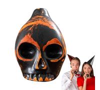Halloween Whistle, Halloween Aztec Death Whistle Shouting The Loud Whistle, Death Whistle, Loud Human Cry Whistle with Retro Skull Shape, Prank Accessories, Aztec Whistle