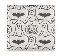 Halloween White Bat Pu Leather Auto Registration Insurance & ID Card Holder Wallet Accessories Case for Cards, Essential Document Driver License