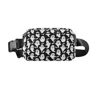 Halloween White Ghosts Fanny Pack for Women Men Crossbody Belt Bag Fashion Waist Packs Purse with Adjustable Strap Bum Bag for Running Hiking Cycling