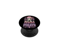 Halloween Why Be A Princess When You Can Be A Pirate Girls PopSockets Adhesive PopGrip