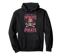 Halloween Why Be A Princess When You Can Be A Pirate Girls Pullover Hoodie