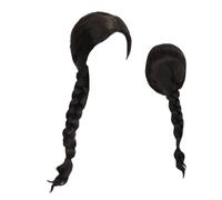 Halloween Wig - Extra Long Witch Cosplay Hairpiece, Realistic Black and Brown Synthetic Costume Wig, Elegant Braid Design for Dress Up Events | Cosplay Hair Accessory for Party Festival Masquerade