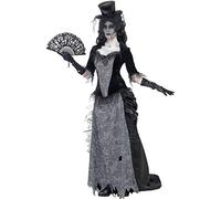 Smiffys Ghost Town Black Widow Costume, Grey (Size S)