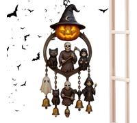 Halloween Wind Chime - Gothic Wind Chimes With Ghosts for Window - Horror Haunted House Decoration for Gardens Yards Lawn Festival Indoor Bookshelves Bedroom Window Party