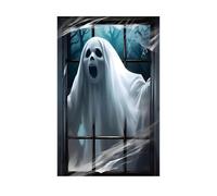 Halloween Window Cover - Scary Window Film, Decorative Door Poster, Festive Decoration | Weatherproof Horror Coating for Front Door, Living Room
