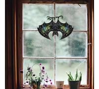 Halloween Window Lights Hallowee A Spine To Your Halloween With Our Spectacular Plug Don't Miss Out! Crystal Garland Curtain Door Decorations (Black, 25x16. 6)