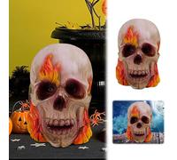 Halloween Window Lights Halloween Ghost Various Ornaments Rose Resin Crafts Scary Atmosphere Decoration Offering Hands Sculpture Door Decorations (A, 9. 5x8. 5cm)