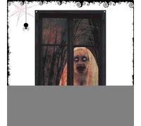 Halloween Window Silhouette, Creepy Nun Halloween Window Cover Decorations, Spooky Photo Backdrop, Eerie Party Background for Party Supplies