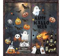 Halloween Window Stickers 6 Sheets Static Cling Ghosts