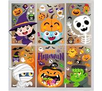 Halloween Window Stickers Cute Halloween Window Clings for Halloween Party Decorations Indoor and Outdoor Home Decor