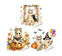Halloween Window Stickers - Static Cling | Spooky Cute Ghost Pumpkin