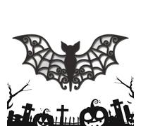 Halloween Window Stickers - Wood Evil Pumpkin, Bat, Ghost, Clings Decals - Mirror Sticker Removable Decorations for Party, Glass, Indoor Outdoor Home