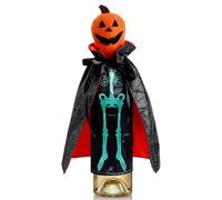 Halloween Wine Bottle Cover | 12-Inch Skull Pumpkin Champagne Bag Decorative Spooky Red Wine Sleeve Reusable Table Accent for Party Display Halloween Home Decor Accessory