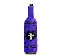 Halloween Wine Bottle Covers Knitting Wine Bags Decoration Pumpkin Skull Spiders Bottle Sleeve Holiday Parties Supplies Witch Decoration Decorative Holder