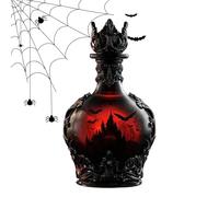 Halloween Wine Bottle - Liquor Bottle Shelf | Decorative Bottle for Halloween Parties | 300 ml Halloween Bottles | Potion Shape Empty Jar for Reunion