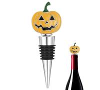 Halloween Wine Stopper - Pumpkin Bottle Stopper and Wine Sealer, Fixed Closure, Festive Drink Decoration for Kitchen, Living Room, Living Room, Party, Holidays, Dining Table