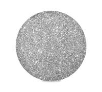 Halloween Winter Round Placemats Set of 4, Floral Dining Mats Pink Glittery Bright Gray Silver Cute Kitchen Dinner Table Decor 15.4"