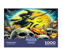 Halloween Witch 1000 Piece Jigsaw Puzzle with Whimsical Design - A Charming Challenge for All Ages And Beautiful Home Decoration 70x50cm/1000pcs