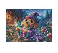 Halloween Witch 300 PCS/40x28cm Jigsaw Puzzle Bundle Family Puzzle Lovers Fun Family Game Mindful Activity Spring Gift Precision Cut Cardboard 300 PCS/40x28cm