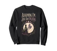 Halloween Witch Assuming I'm Just An Old Lady Women Funny Sweatshirt