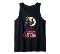 Halloween Witch Assuming I'm Just an Old Lady Women Funny Tank Top