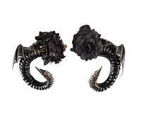 Halloween Witch Black Color Ox Horn Shape Hair Pin Movie Evil Horn Hair Clip Gothic Cosplay Costume Headpiece