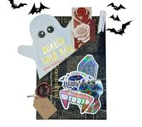 Halloween Witch Blind Date - Paper Dress Wrapped Roman, Scary Holidays - Reading Gift | 25 x 20 cm Ghost Style Surprise Pack for Men Women Teenagers Adults