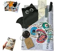 Halloween Witch Blind Date with a Book, Horror Halloween Blind Date with a Book, Mystery Book Gift Set, Halloween Decorations Blind Date Book Box for Halloween Enthusiasts Book Lover(Bat)