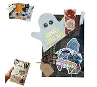 Halloween Witch Blind Date with a Book - Spooky Surprise Mystery Book Box, Horror Halloween Blind Date with a Book, Gothic Fantasy or Thriller Novel Gift for Book Lovers, Librarian, Readers(#C)