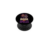 Halloween Witch Book Of Spells Cauldron Magic Cartoon PopSockets Adhesive PopGrip