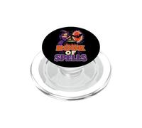 Halloween Witch Book Of Spells Cauldron Magic Cartoon PopSockets PopGrip for MagSafe