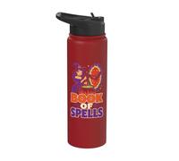 Halloween Witch Book of Spells Cauldron Magic Cartoon Stainless Steel Insulated Water Bottle