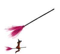 Halloween Witch Broom - 1/5pcs Witch Flying Broom-stick | Kids Witch Broom-stick Costume Accessories Cosplay Props | Wizard Flying Broom Stick | Cosplay Broom Prop Witch Flying Broom-stick