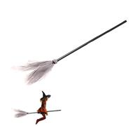 Halloween Witch Broom - 1/5pcs Witch Flying Broom-stick | Kids Witch Broom-stick Costume Accessories Cosplay Props | Wizard Flying Broom Stick | Cosplay Broom Prop Witch Flying Broom-stick