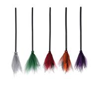 Halloween Witch Broom - 1/5pcs Witch Flying Broom-stick | Kids Witch Broom-stick Costume Accessories Cosplay Props | Wizard Flying Broom Stick | Cosplay Broom Prop Witch Flying Broom-stick