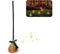 Halloween Witch Broom, Haunted Dancing Broom with Spooky Sounds, Magic Brooms for Indoor/Outdoor Halloween Porch & Home Party (1)