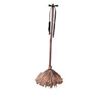Halloween Witch Broom, Spooky Animated Floating Decoration, Moving Prop for Indoor Outdoor Yard, Fireplace, Garden, Bedroom, Patio, Holiday and Farmhouse Decor, 39.37 inches