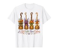 Halloween Witch Brooms Girls Gotta Have Options Women Value Graphic T-Shirt