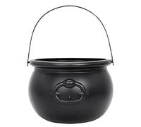 Halloween Witch Candy Pot - Black Witch Halloween | ABS Candy Pots | Spooky Design Cauldron Pot | 7.68x6.22x5.31 Inches Chocolate Jewelry Holder For Party Decor Cauldron Pots