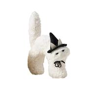 Halloween Witch Cat Hat Shaped Plush Pillow Frightened Cat Shaped Pillow Witch Kitten Stuffed Animals Toy Halloween Decorative Gift for Women Girls