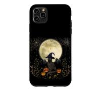 Halloween Witch Cat Whimsigoth Art Episodic Drawing Case for iPhone 11 Pro Max
