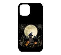 Halloween Witch Cat Whimsigoth Art Episodic Drawing Case for iPhone 12/12 Pro